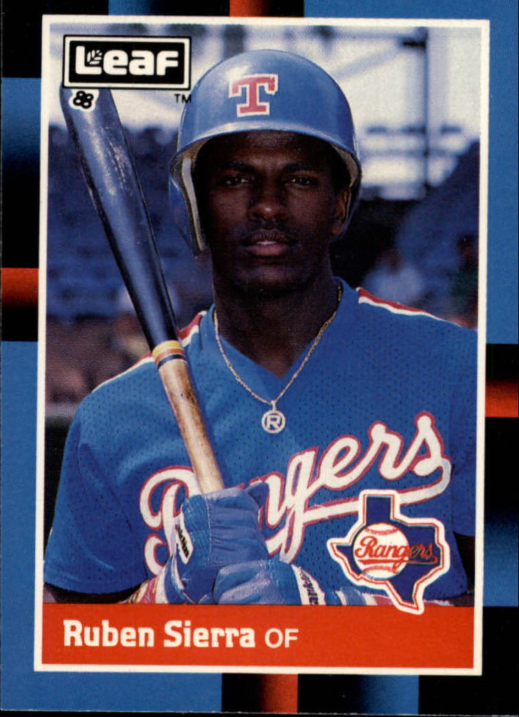 1988 Leaf/Donruss Baseball Cards       206     Ruben Sierra